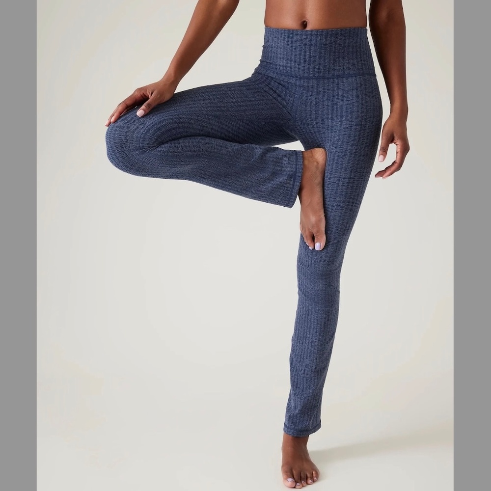 Athleta Elation Textured Straight Leg Pant